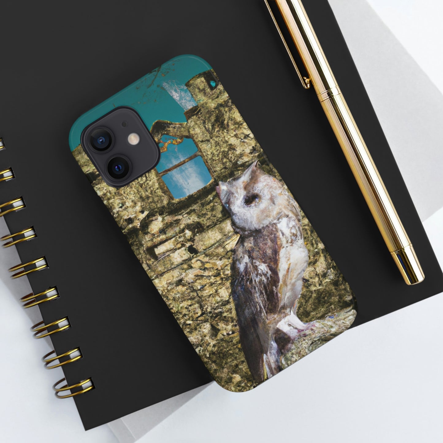 "A Sentinal Among Ruins: An Unstirred Owl's Perch" - The Alien Tough Phone Cases