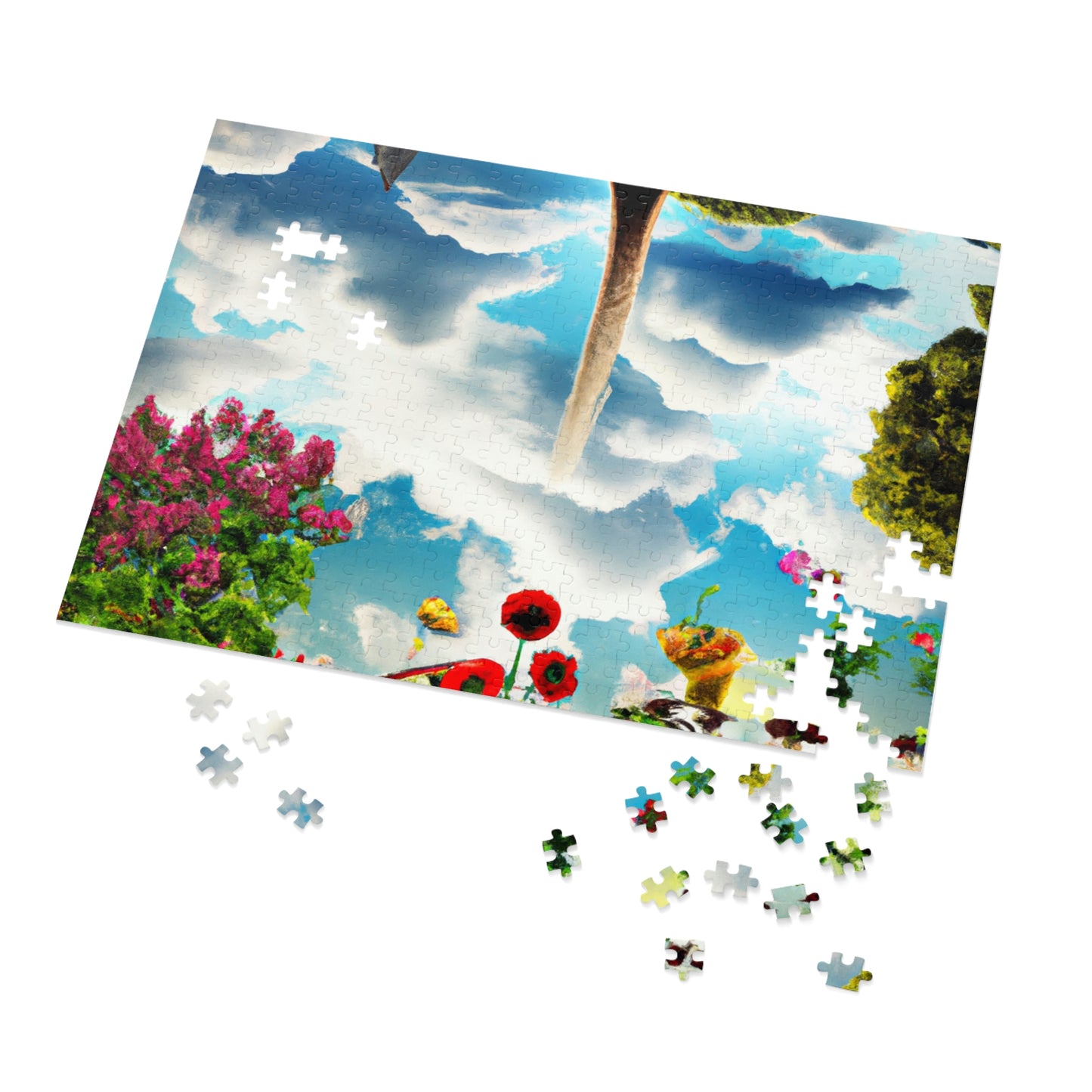 Rainbow Sky Garden - The Alien Jigsaw Puzzle