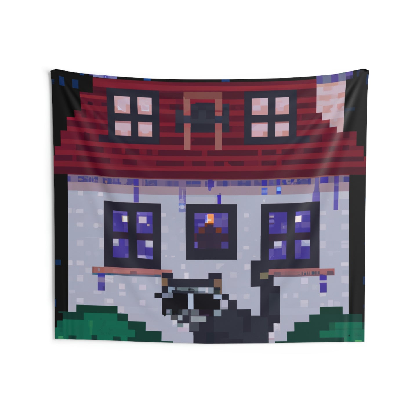 "Caper in the Mansion: A Raccoon's Adventure" - The Alien Wall Tapestries