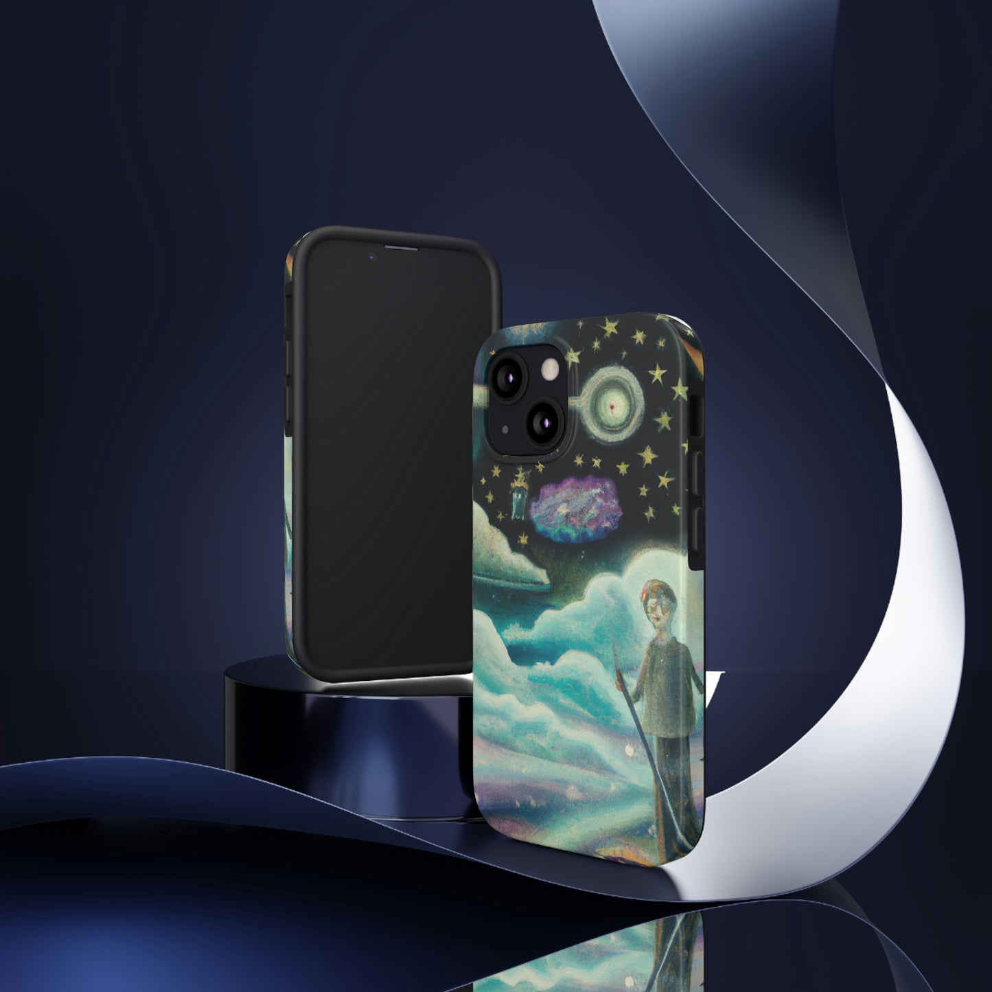 "Ein Meer aus Diamanten in der Nacht" - Die Alien Tough Phone Cases