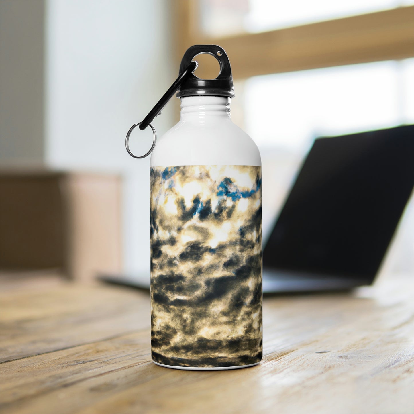 "A Reflection of Celestial Mirage". - The Alien Stainless Steel Water Bottle