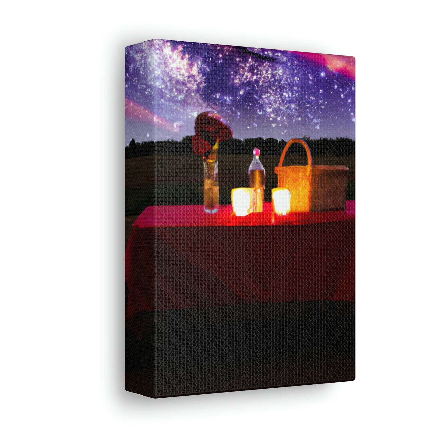 "Nighttime Enchantment: A Romantic Picnic Under the Stars" - The Alien Canva