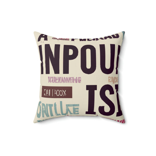 "A Trip Down Memory Lane: 16 meiner Lieblingswörter" - Das Alien Square Pillow