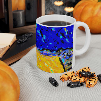 "Enchanted Sands of the Night Sky" - The Alien Ceramic Mug 11 oz