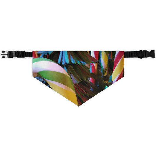 "Candy Cane Wonderland" - The Alien Pet Bandana Collar