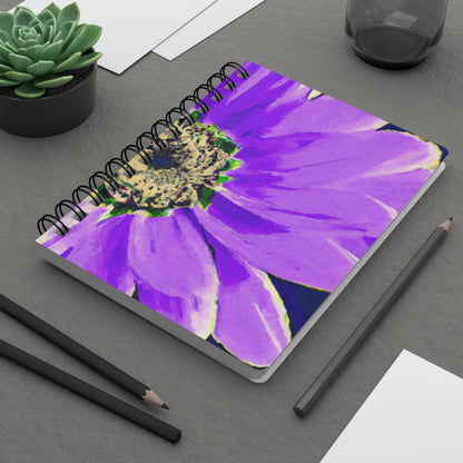 Purple Petals Popping: Create an Eye-Catching Daisy-Rose Fusion - The Alien Spiral Bound Journal