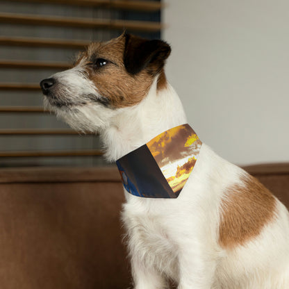 "Calma después de la tormenta" - El collar de bandana para mascota alienígena