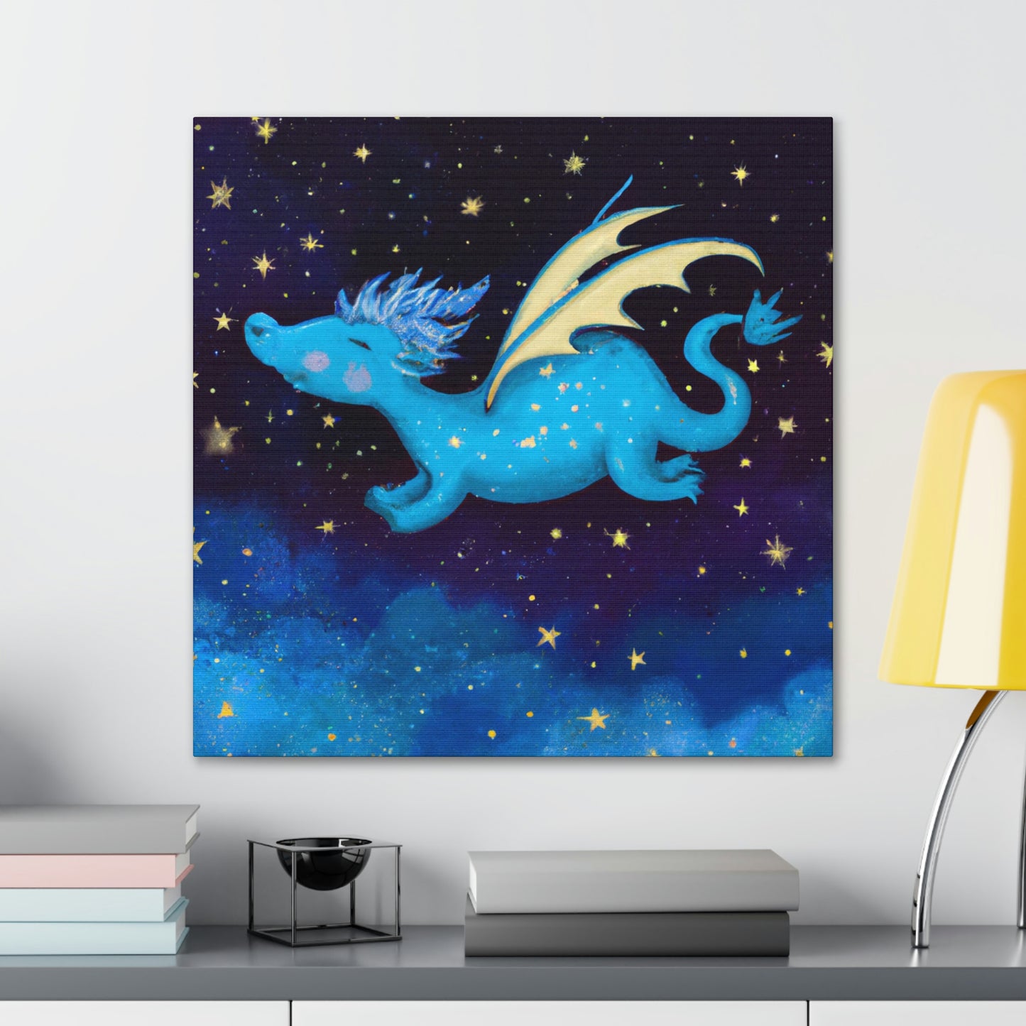 "A la deriva entre las estrellas: La historia de un bebé dragón" - The Alien Canva