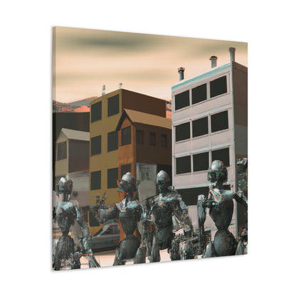 "Robot Town Takeover" - Die Alien-Canva