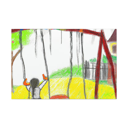 "Retrospective Reflections: A Childhood Memory Art Project" - Canvas