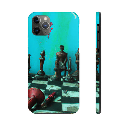 "A Forgotten Chess Set: Ready for a New Match" - The Alien Tough Phone Cases