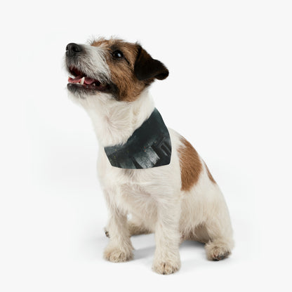 "Luminous Nocturne: A City Lit By Moonlight" - The Alien Pet Bandana Collar