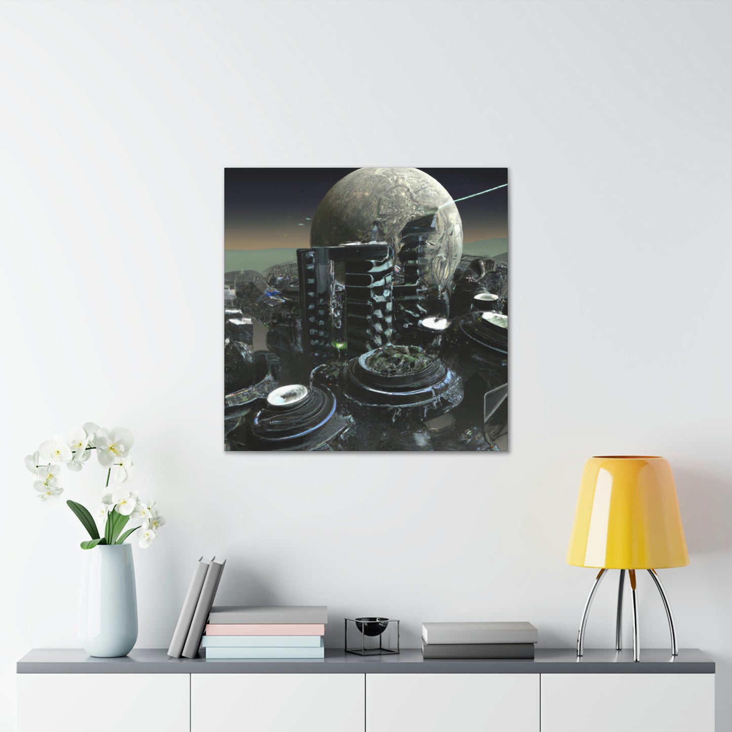 "El fin del mundo de la ciudad espacial" - The Alien Canva