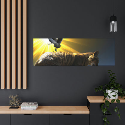 "Ein purrfekter Sonnenstrahl-Moment" - The Alien Canva