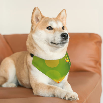 "Una linterna en la niebla". - El collar de bandana para mascota alienígena