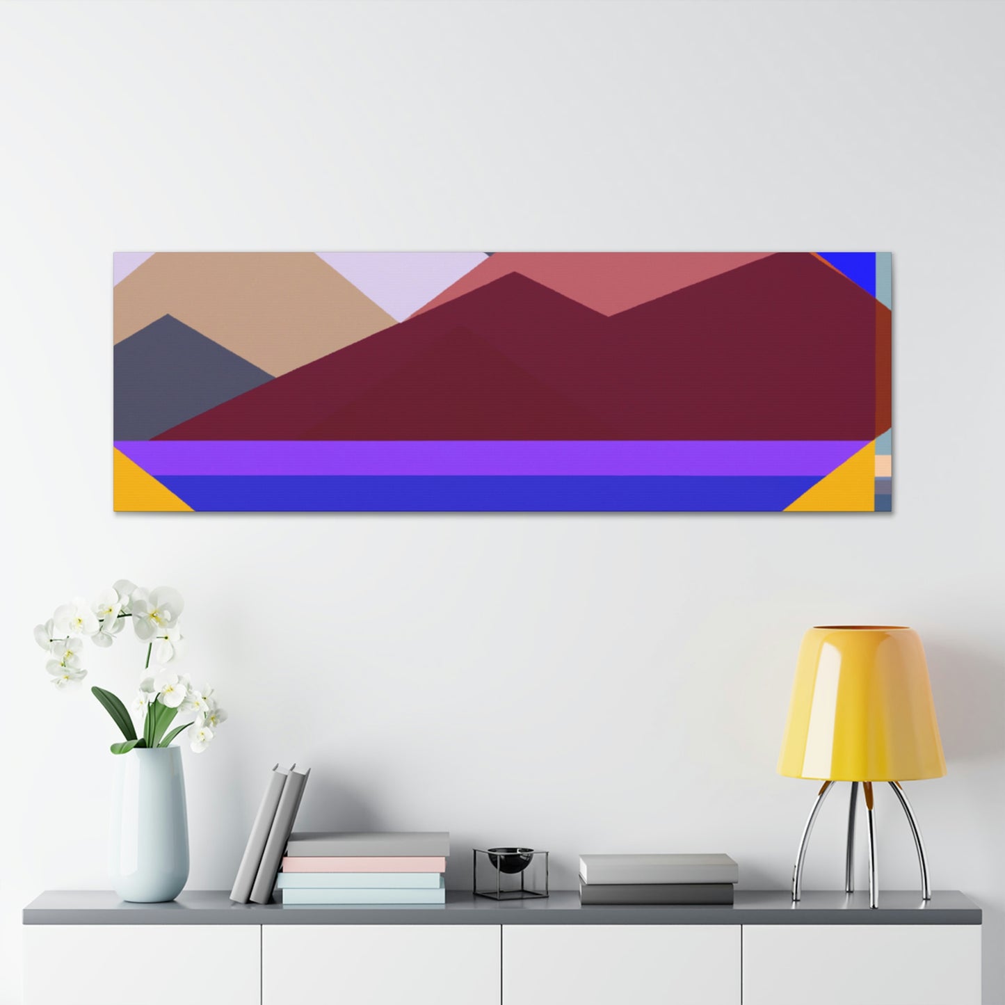 "Geometric Landscape" - Canvas