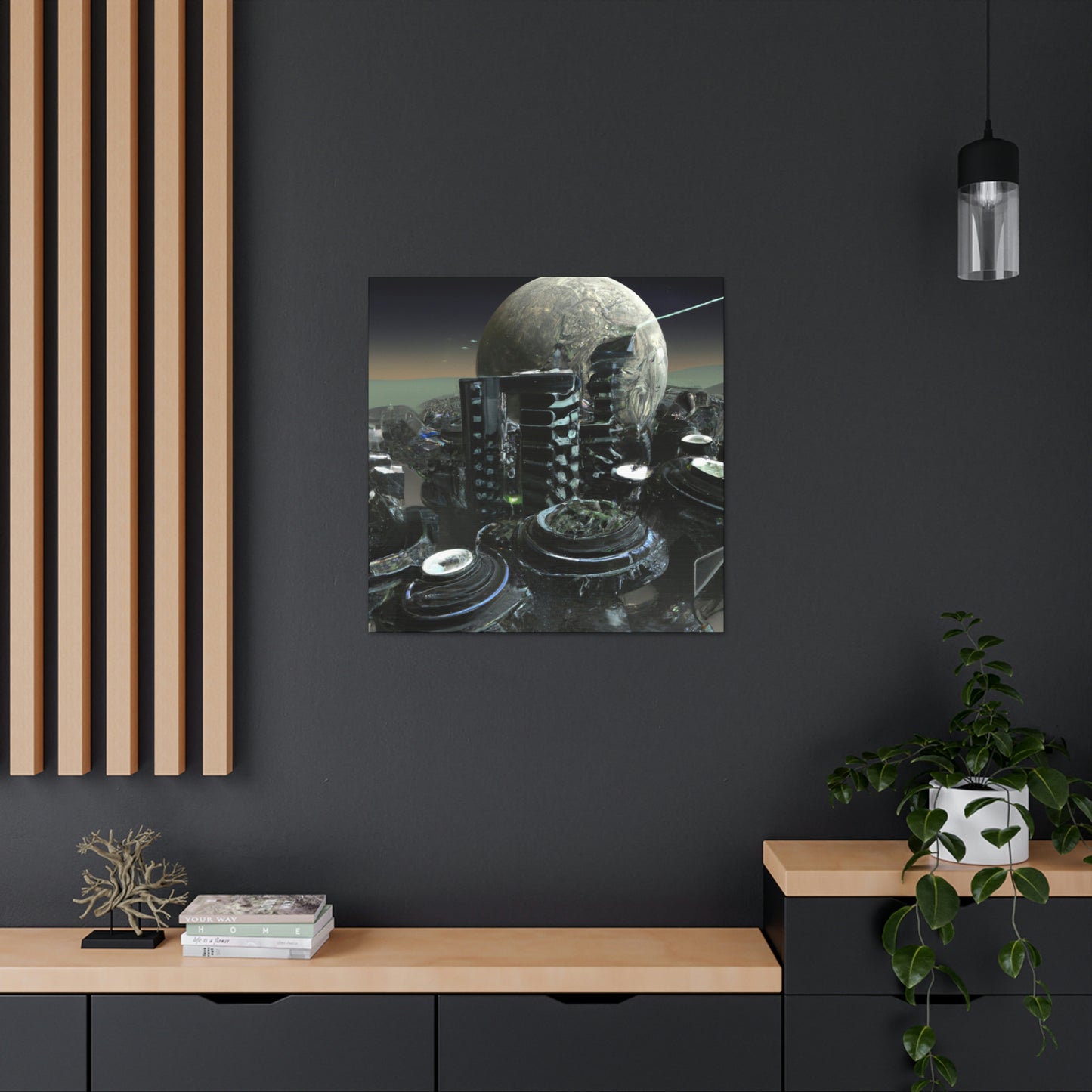 "El fin del mundo de la ciudad espacial" - The Alien Canva