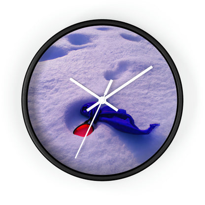 "Buried in the Snow: A Vivid Memory" - The Alien Wall Clock