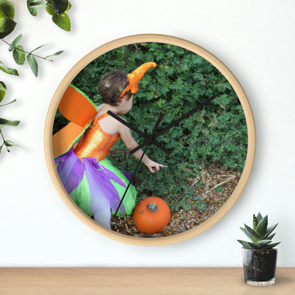 "Pixie's Pumpkin Patch Quest" - The Alien Wall Clock