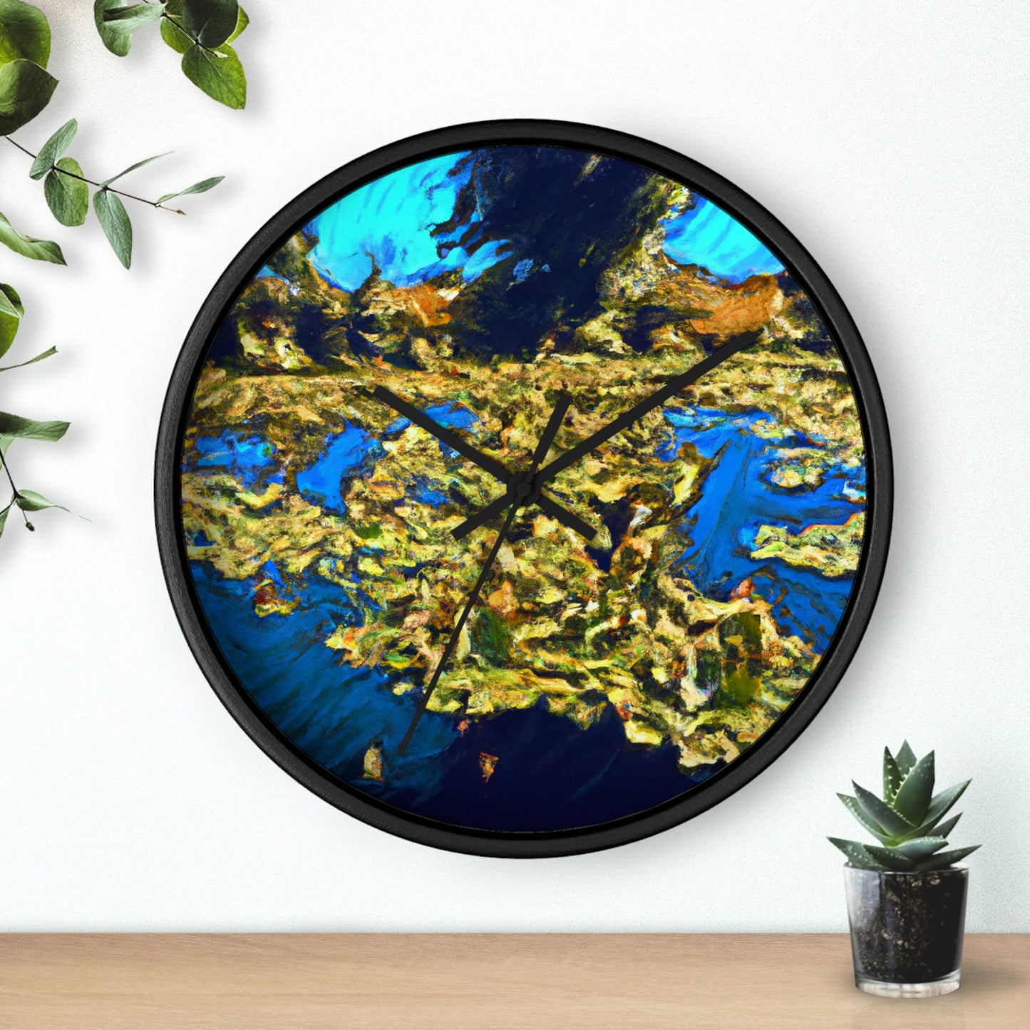 "Invasion of the Pond Monsters" - The Alien Wall Clock