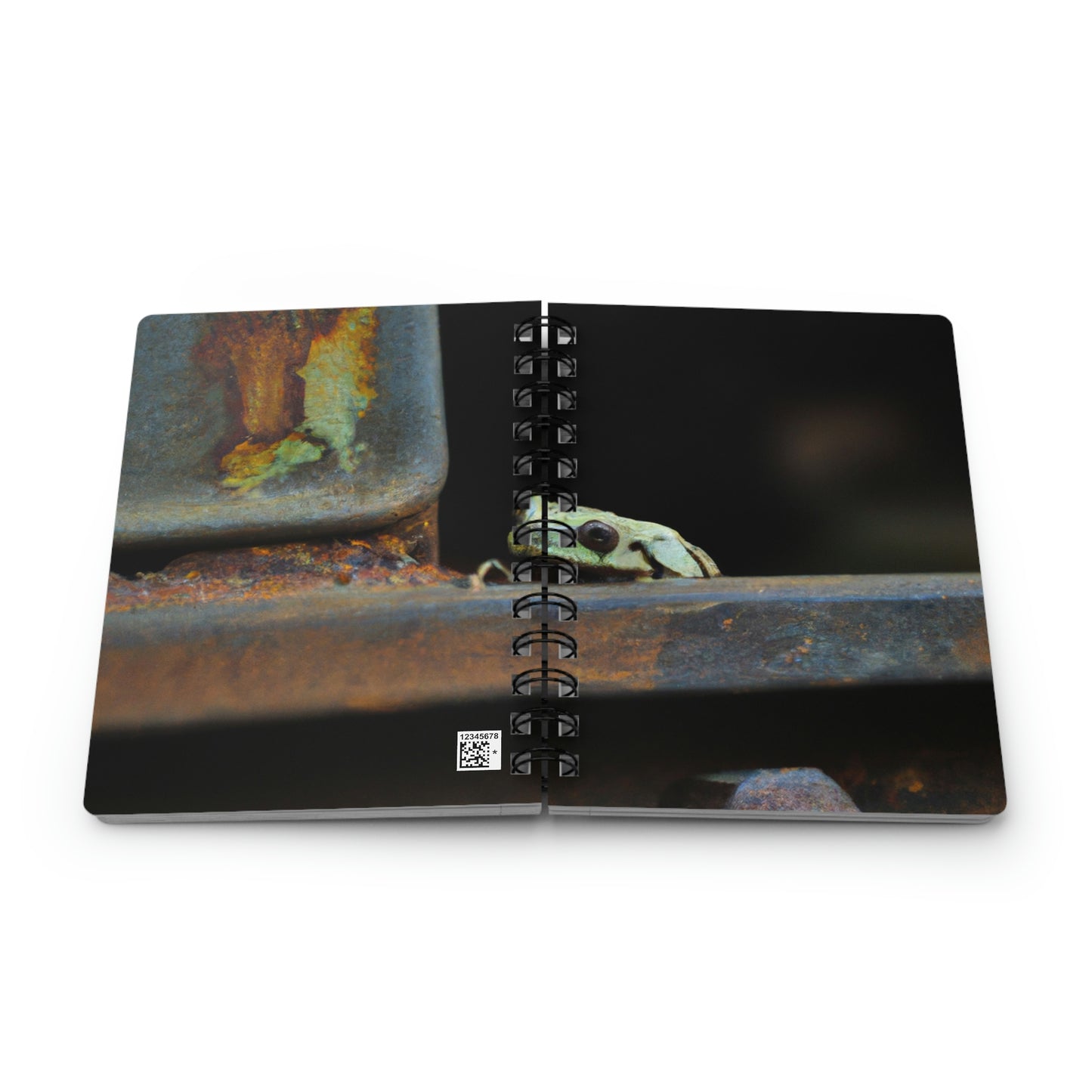 "A Tad Too Far: The Tale of a Train-Stuck Frog." - The Alien Spiral Bound Journal