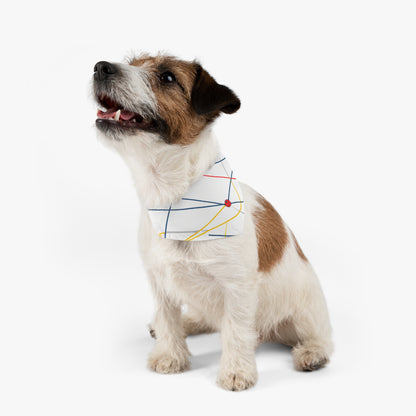 "Exploring the Dynamic Topology: Artful Visualization of a Network Structure." - The Alien Pet Bandana Collar