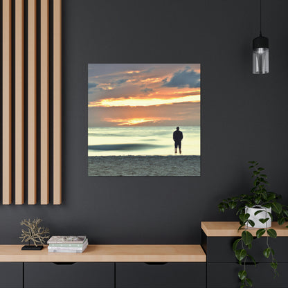 Sunset Solitude Art von [Künstlername] – Leinwand