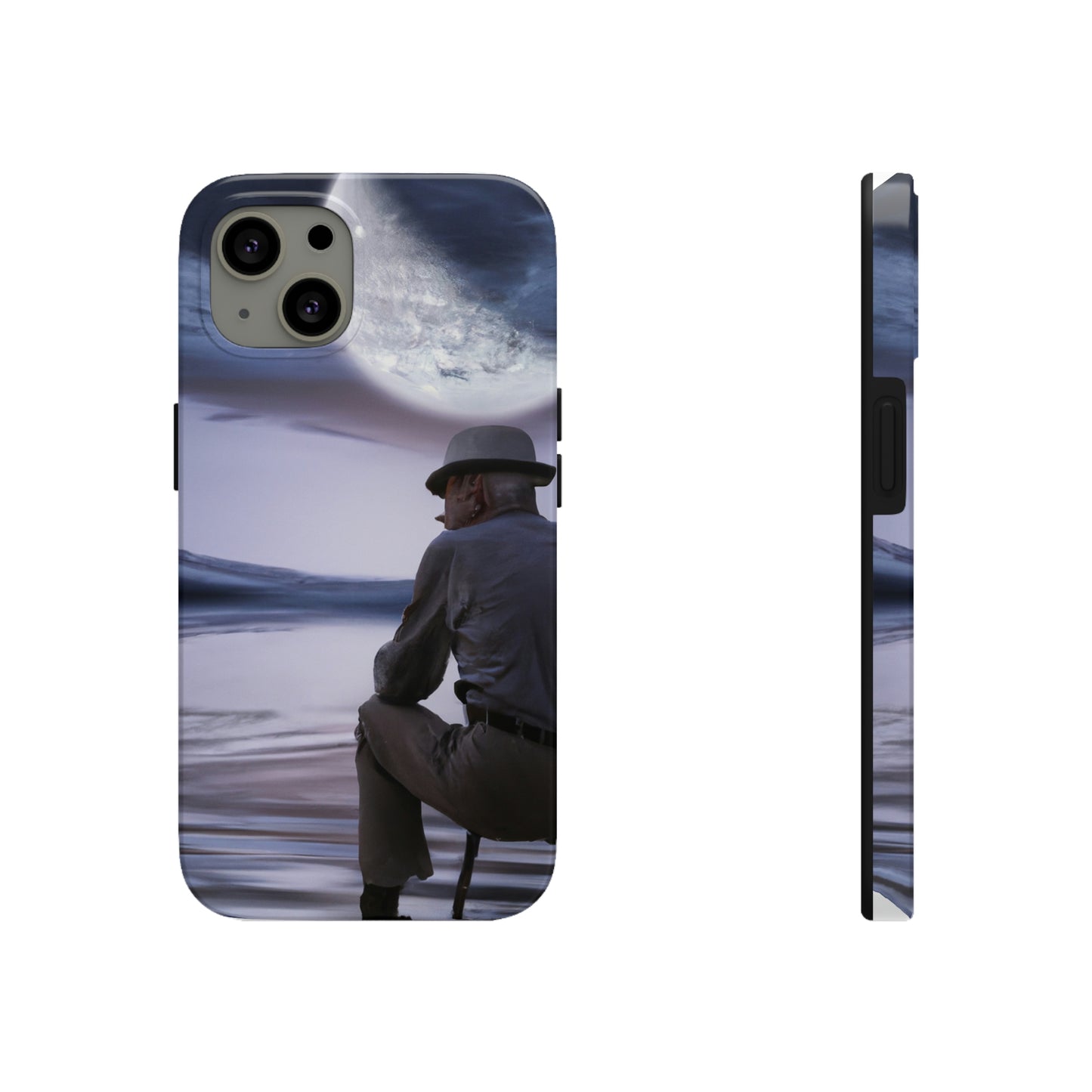 Moonlight Reflections on a Quiet Lake – Die Alien Tough Phone Cases