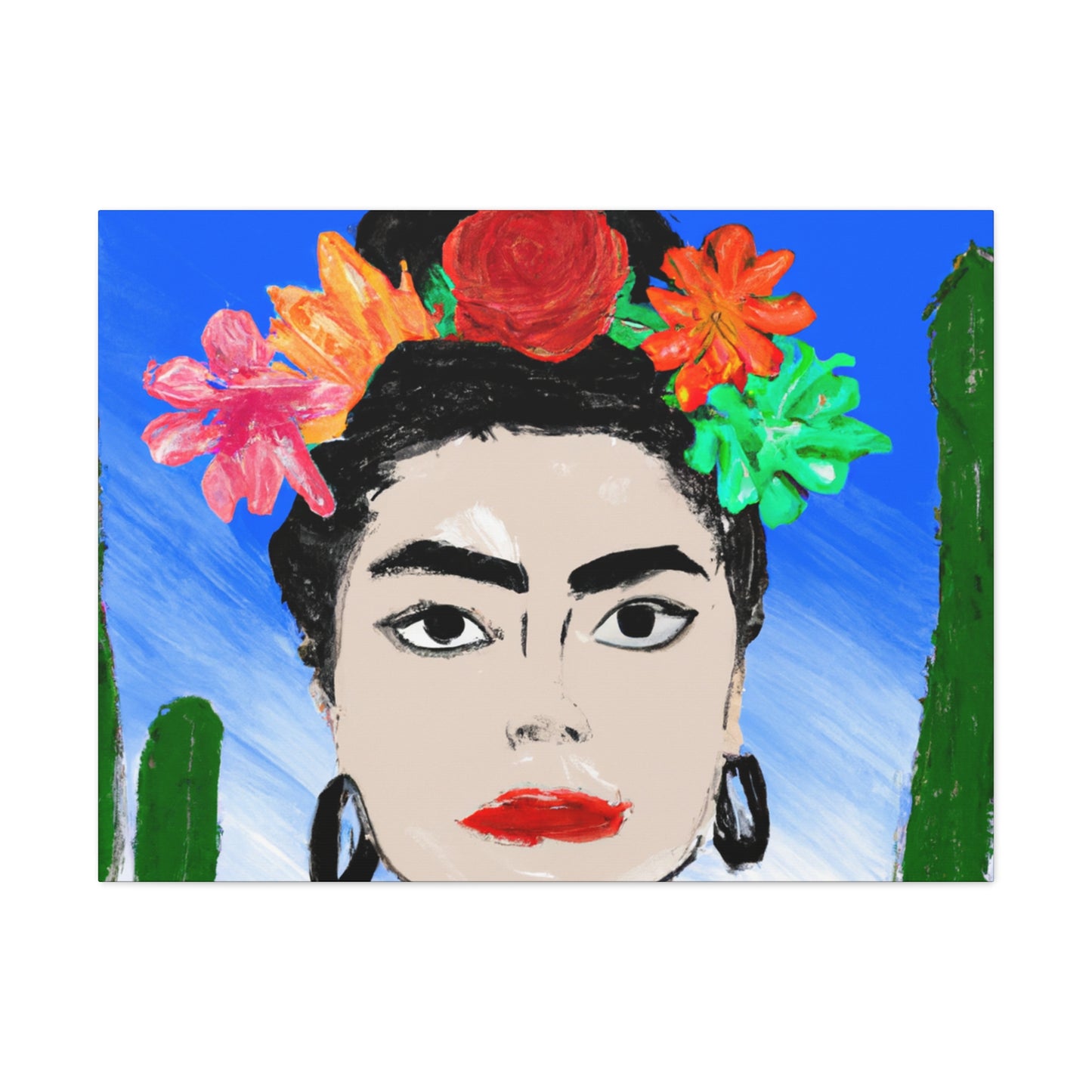 "Fiery Frida: Painting a Mexican Icon with Colorful Culture" - The Alien Canva