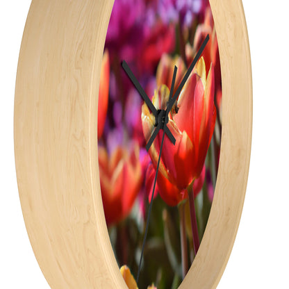 "The Busy Bee's Tulip Trawl" - The Alien Wall Clock