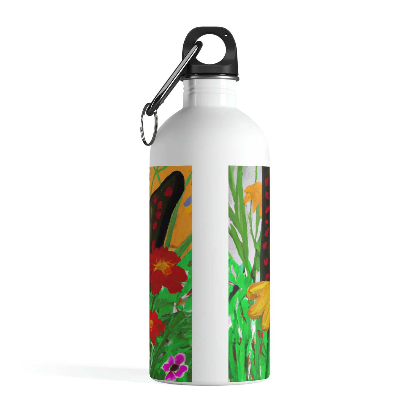 "Butterfly Ballet in the Wildflower Meadow" - The Alien Stainless Steel Water Bottle