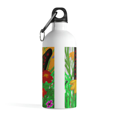 "Butterfly Ballet in the Wildflower Meadow" - The Alien Stainless Steel Water Bottle