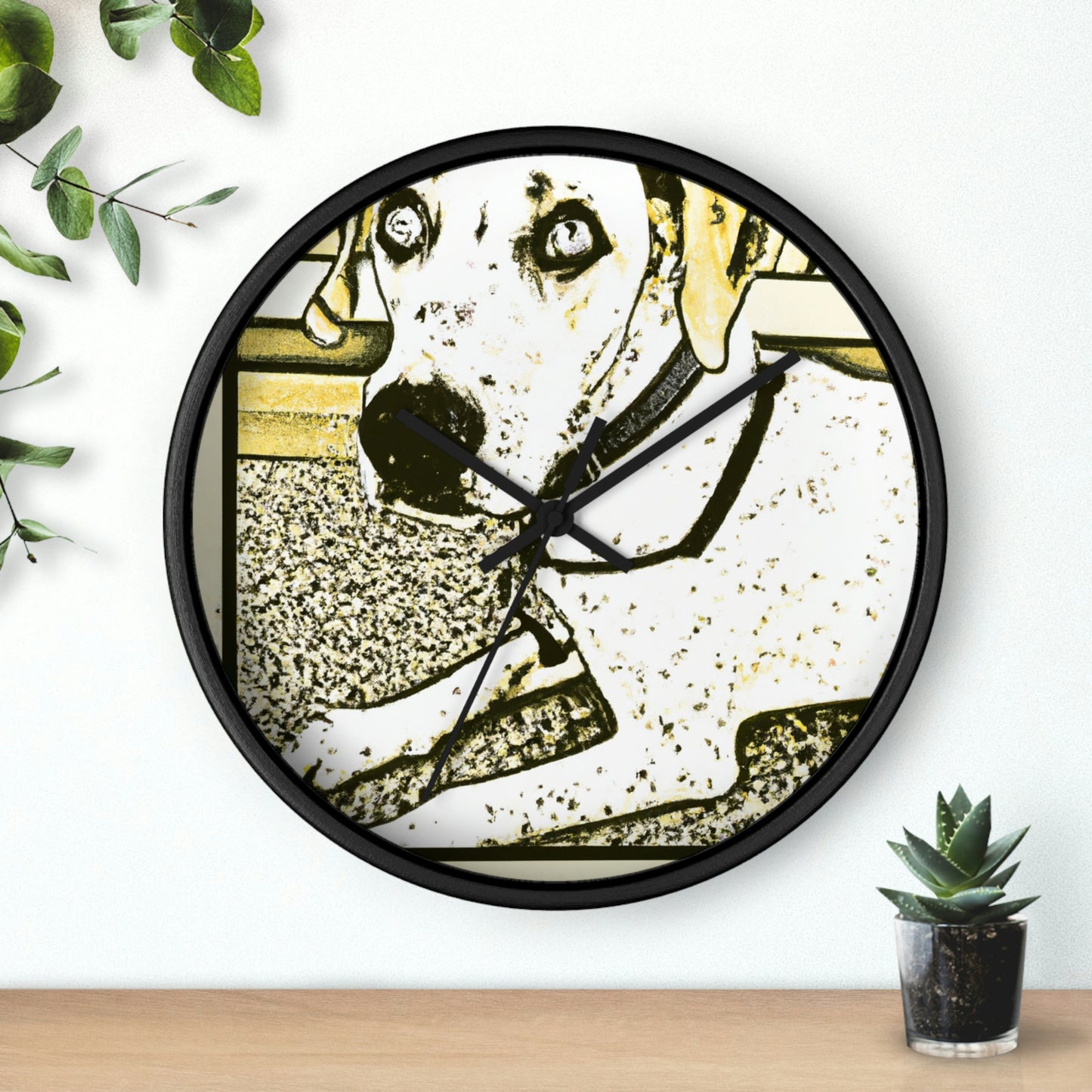 "Fur-tastic Fables: Vintage Comic Book Pet Portraits" - The Alien Wall Clock