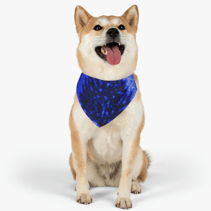 "A Lone Blue Tree in the Moonlight Field" - The Alien Pet Bandana Collar