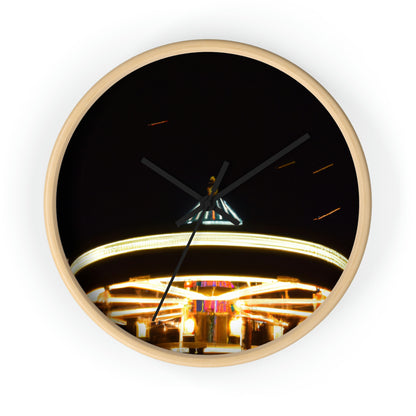 "Carousel Nights: A Glimmer of Starlight" - The Alien Wall Clock