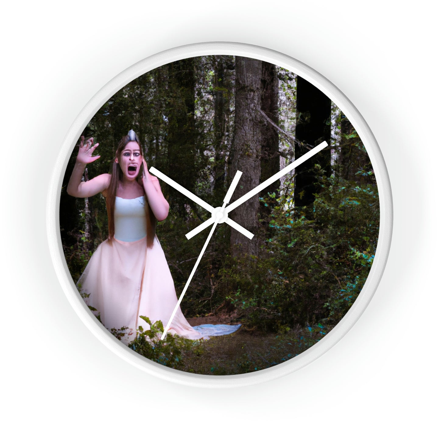 Lost Princess and the Dense Forest Tiara - The Alien Wall Clock