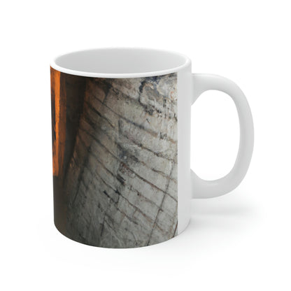 "Search for a Forbidden Abyss: Unveiling the Secret of the Underground City" - The Alien Ceramic Mug 11 oz