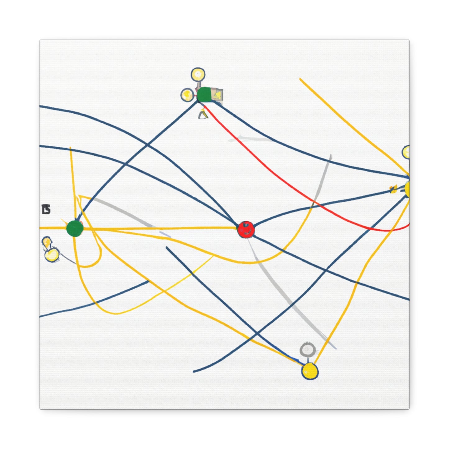 "Explorando la topología dinámica: visualización ingeniosa de una estructura de red". - El Canva alienígena