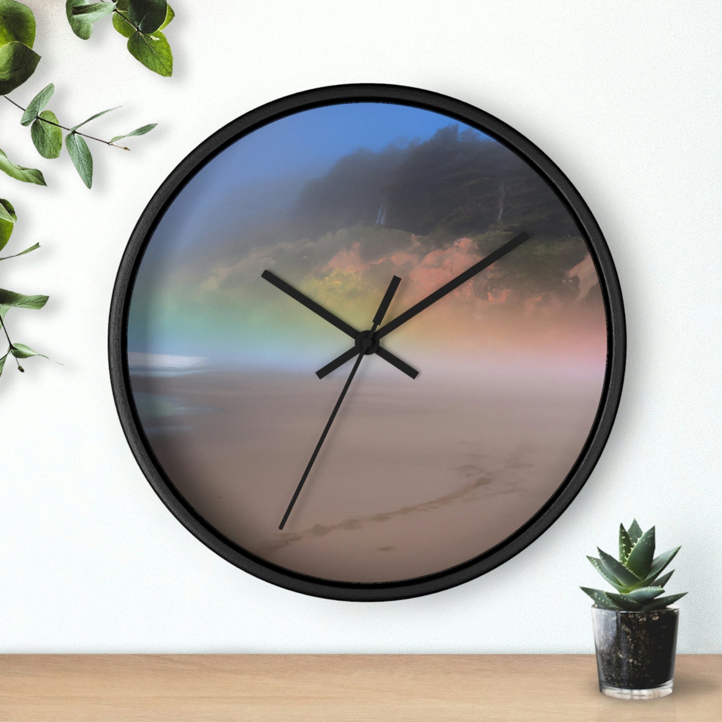 "Un reflejo pintado de la soledad" - El reloj de pared alienígena