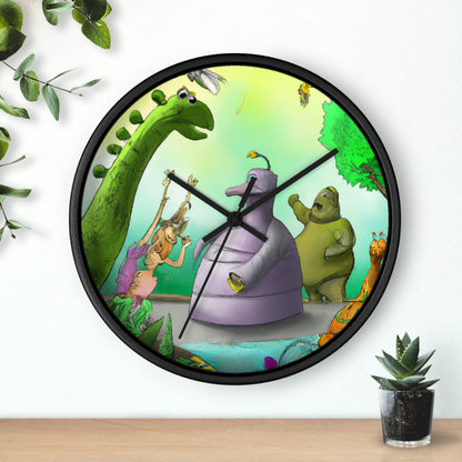 "Intergalactic Zoo Adventures" - The Alien Wall Clock