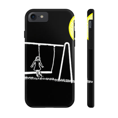 „The Moonlit Swing: A Dream-Like Moment in a Meadow“ – The Alien Tough Phone Cases