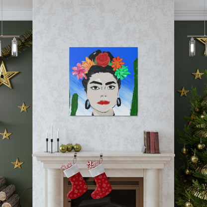 "Fiery Frida: Painting a Mexican Icon with Colorful Culture" - The Alien Canva