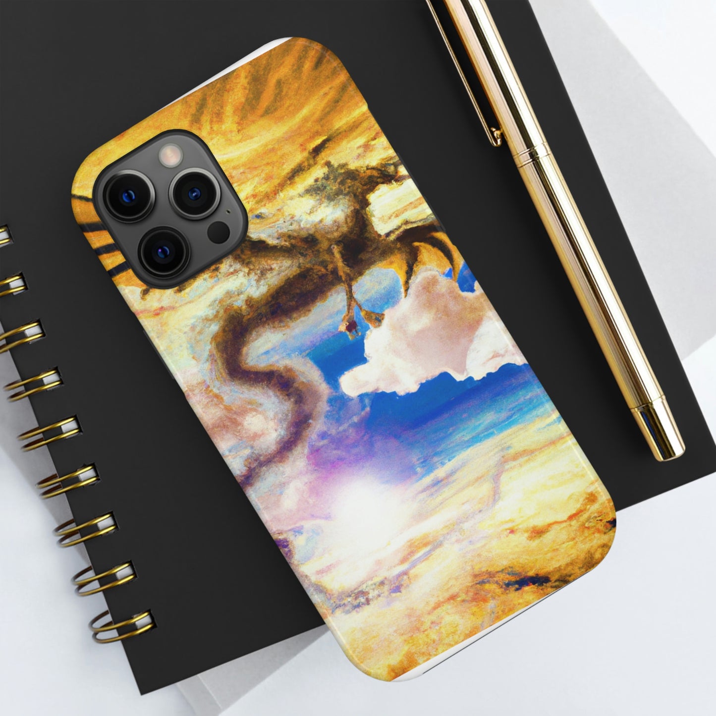 "Eine himmlische Flamme mit einem mystischen Drachen" - Die Alien Tough Phone Cases