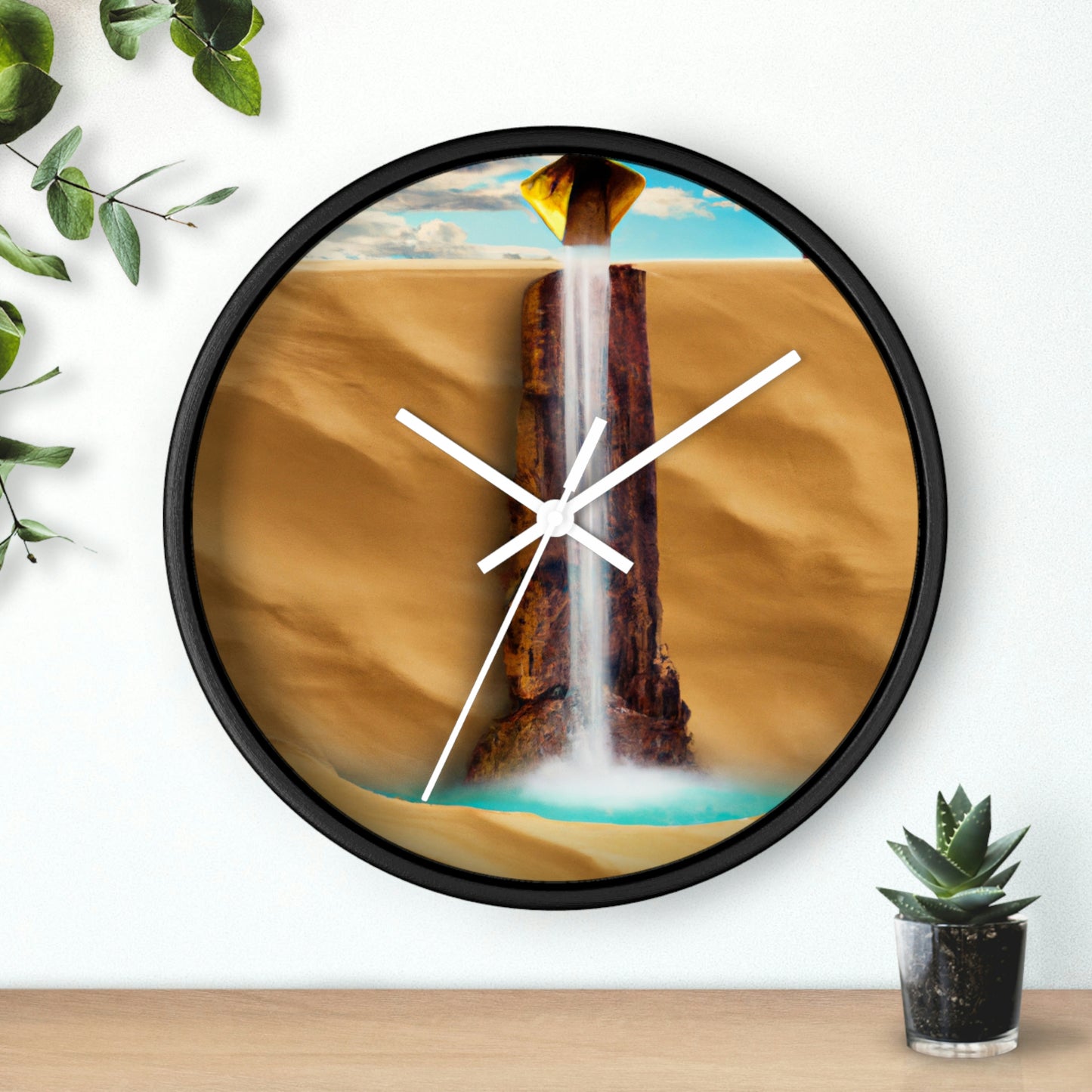 "Lonely Waterfall in a Desolate Desert" - The Alien Wall Clock