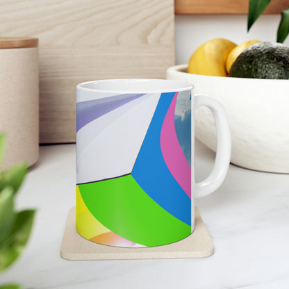 "A Flight of Color" - The Alien Ceramic Mug 11 oz