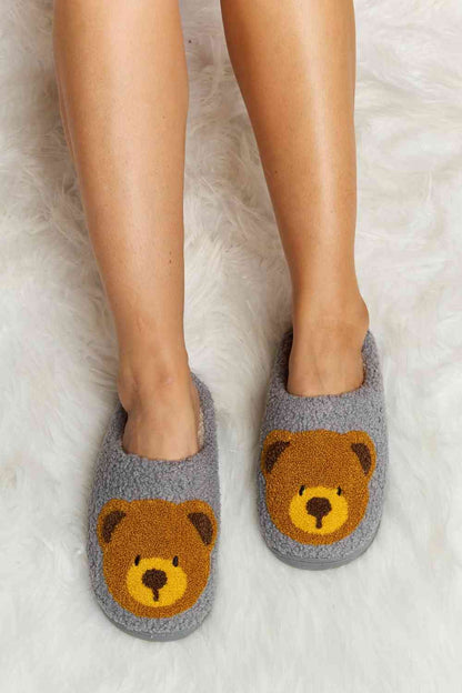 Plüsch-Slipper mit Melody-Teddybär-Print