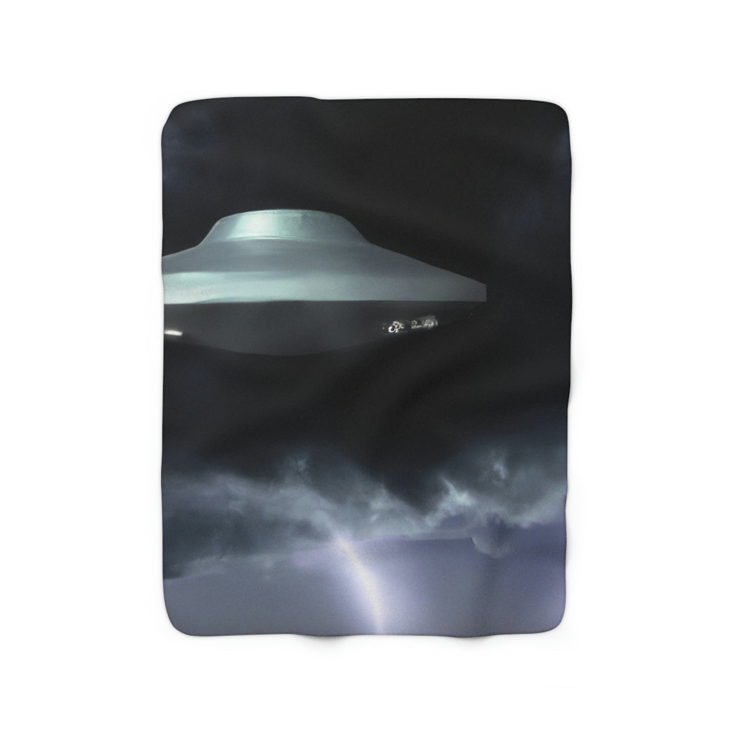 "Stormy Encounter" - The Alien Sherpa Fleece Blanket