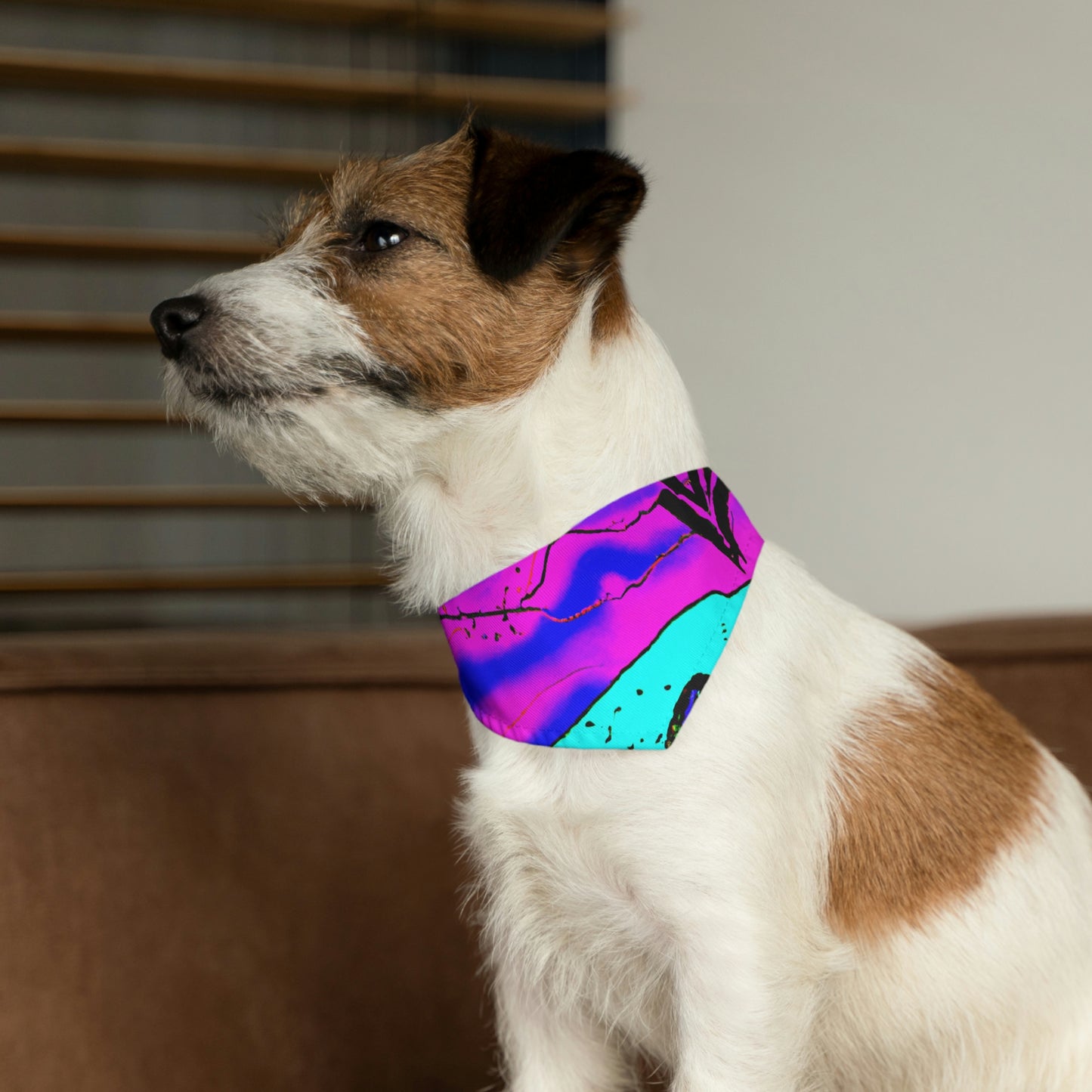 "Glow of the Neon Sea" - The Alien Pet Bandana Collar