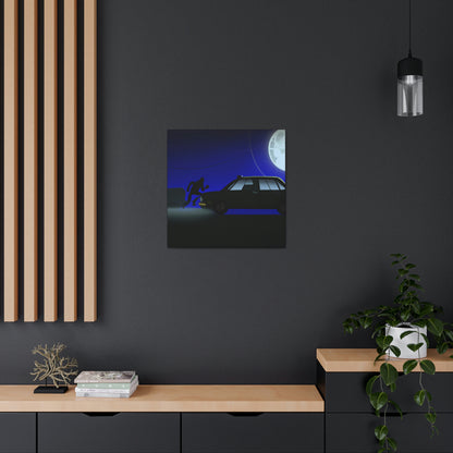 "Die Kunst des Moonlight Joyriding" - The Alien Canva