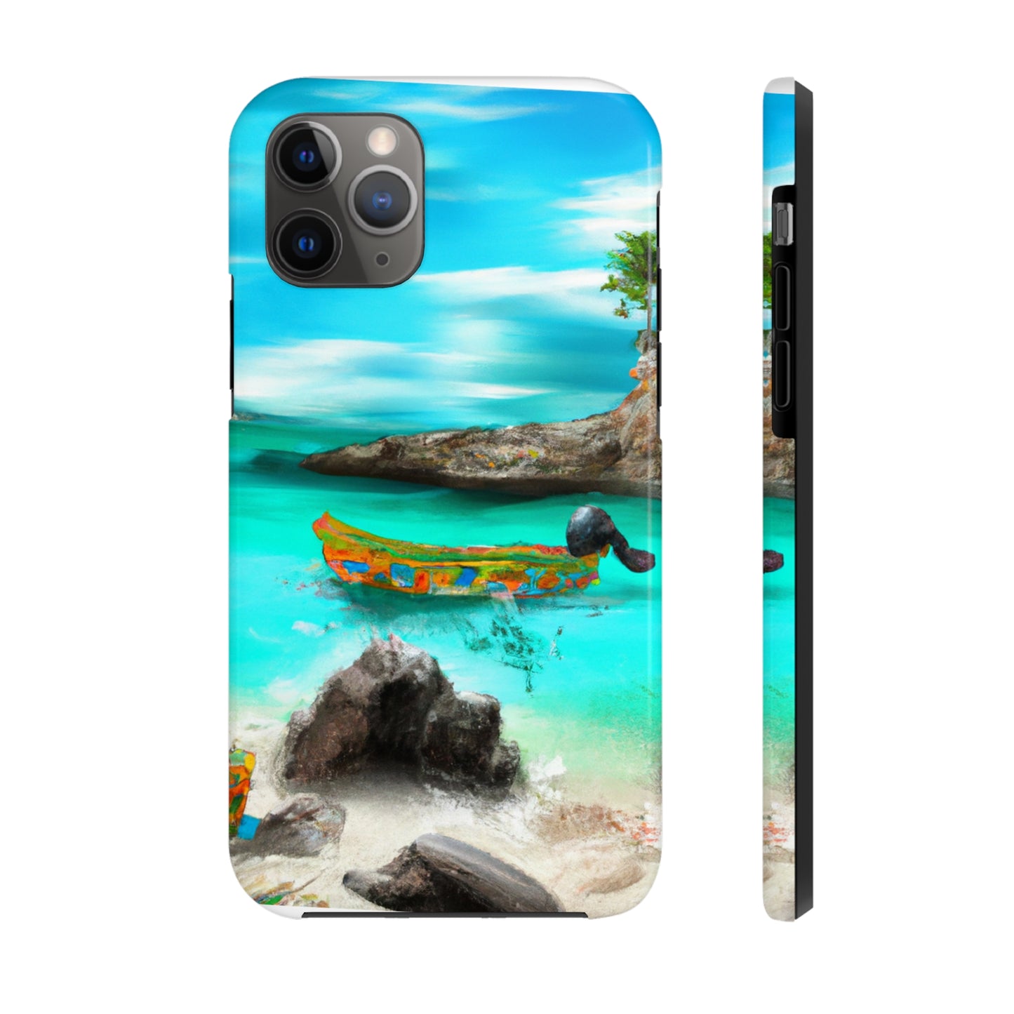 "Caribbean Fiesta on the Beach - A Digital Exploration of Mexican Culture" - The Alien Tough Phone Cases